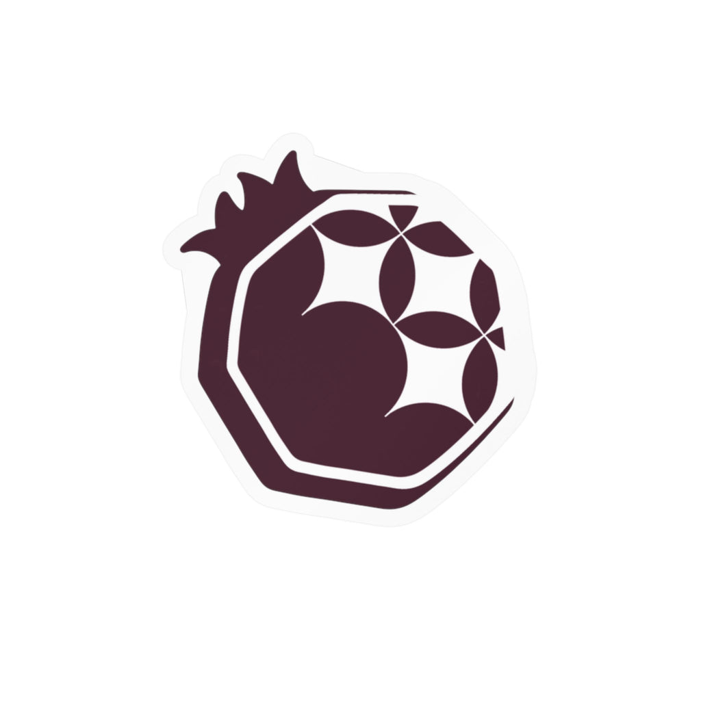 Pomegranate Kiss-Cut Vinyl Sticker — Decorative Fruit Decal for Laptops, Water Bottles & Windows